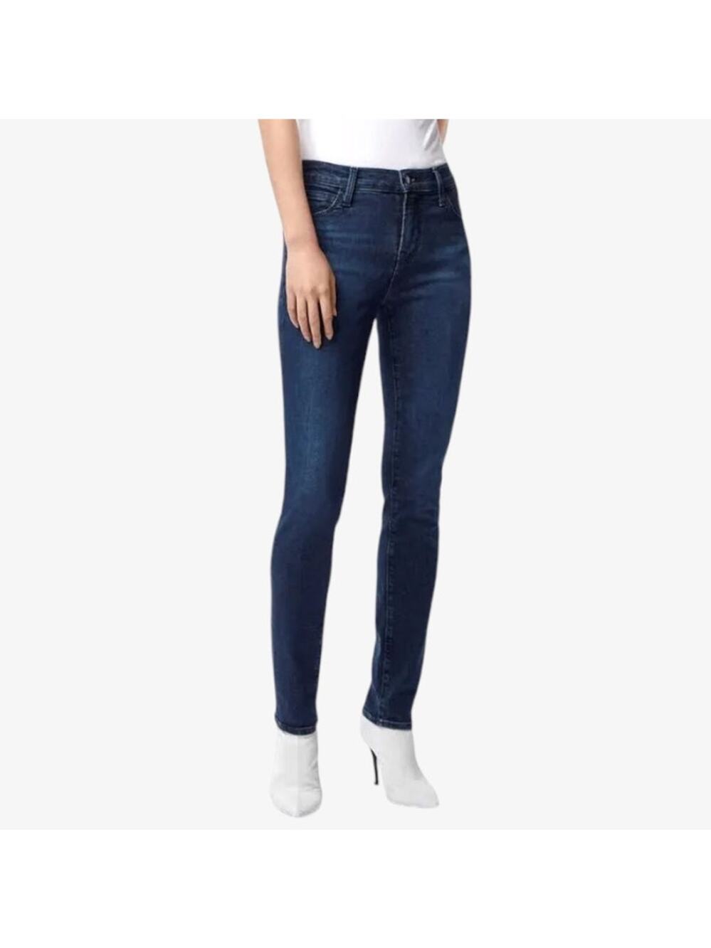 J Brand Skinny Jeans Size 24 Dark Wash Stretch Clean Indigo Blue Denim